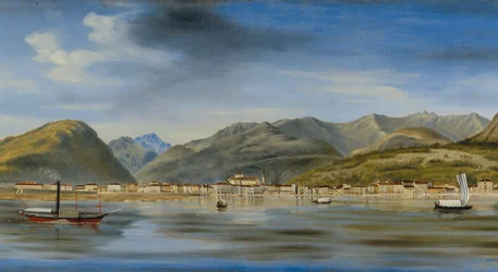 Ansicht von Intra vom See aus